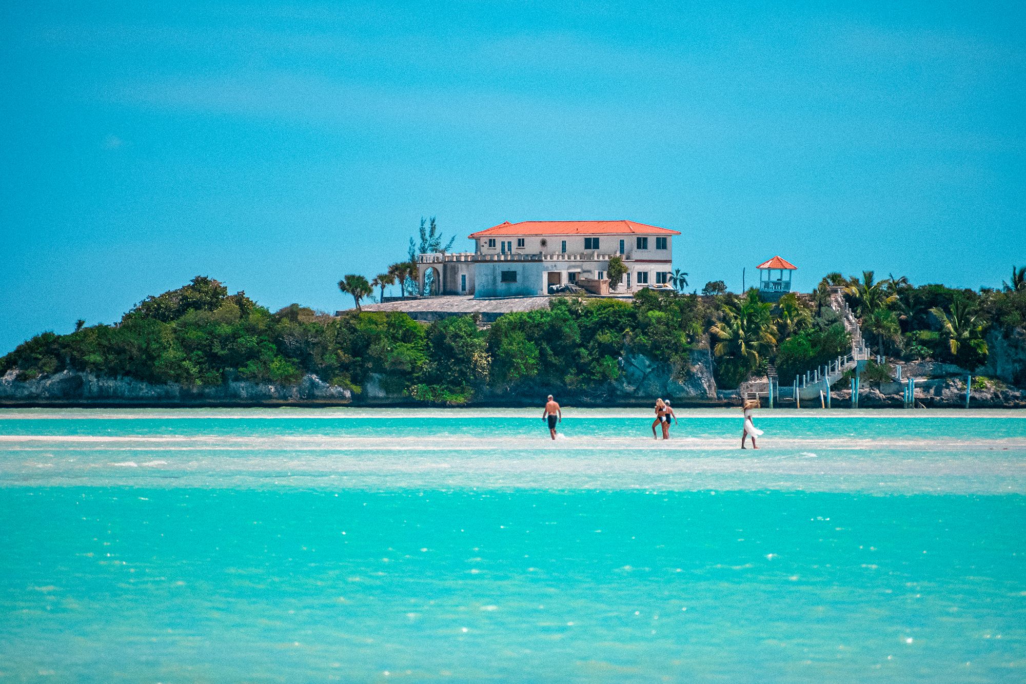 Coco Plum Beach The Bahamas Great Exuma Ocean Sandbaar
