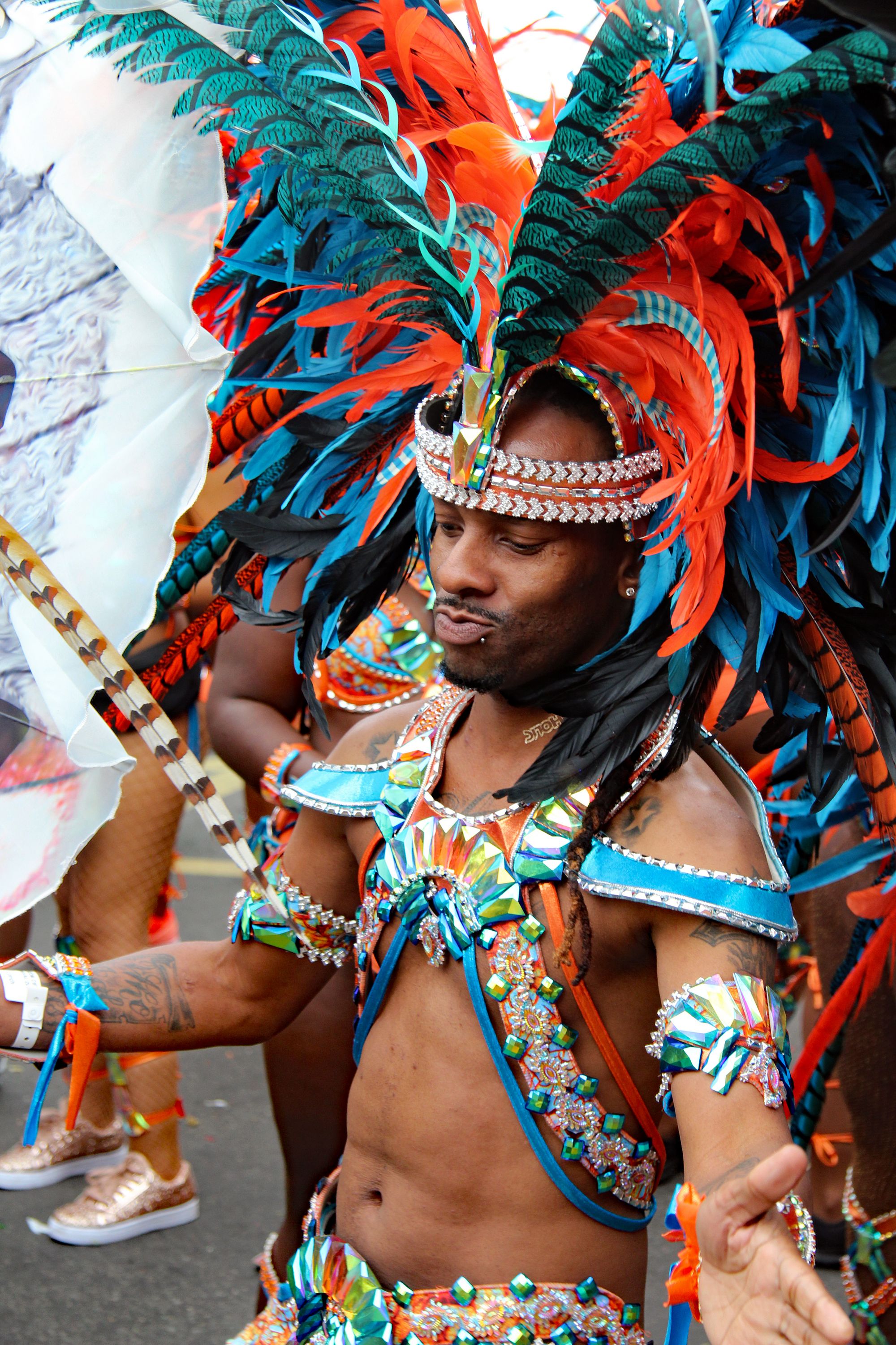 man in carnival costume