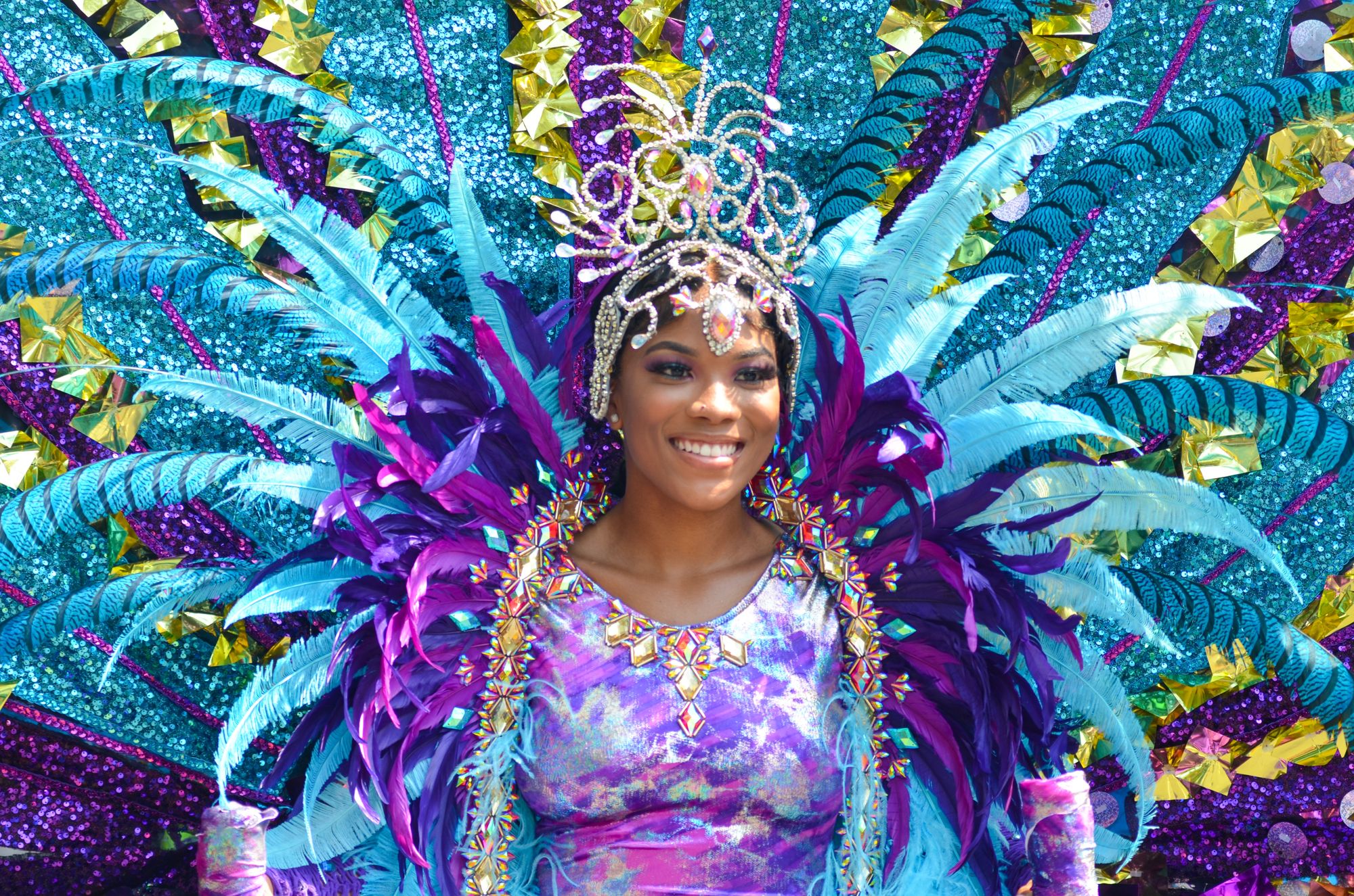 woman in carnival costume