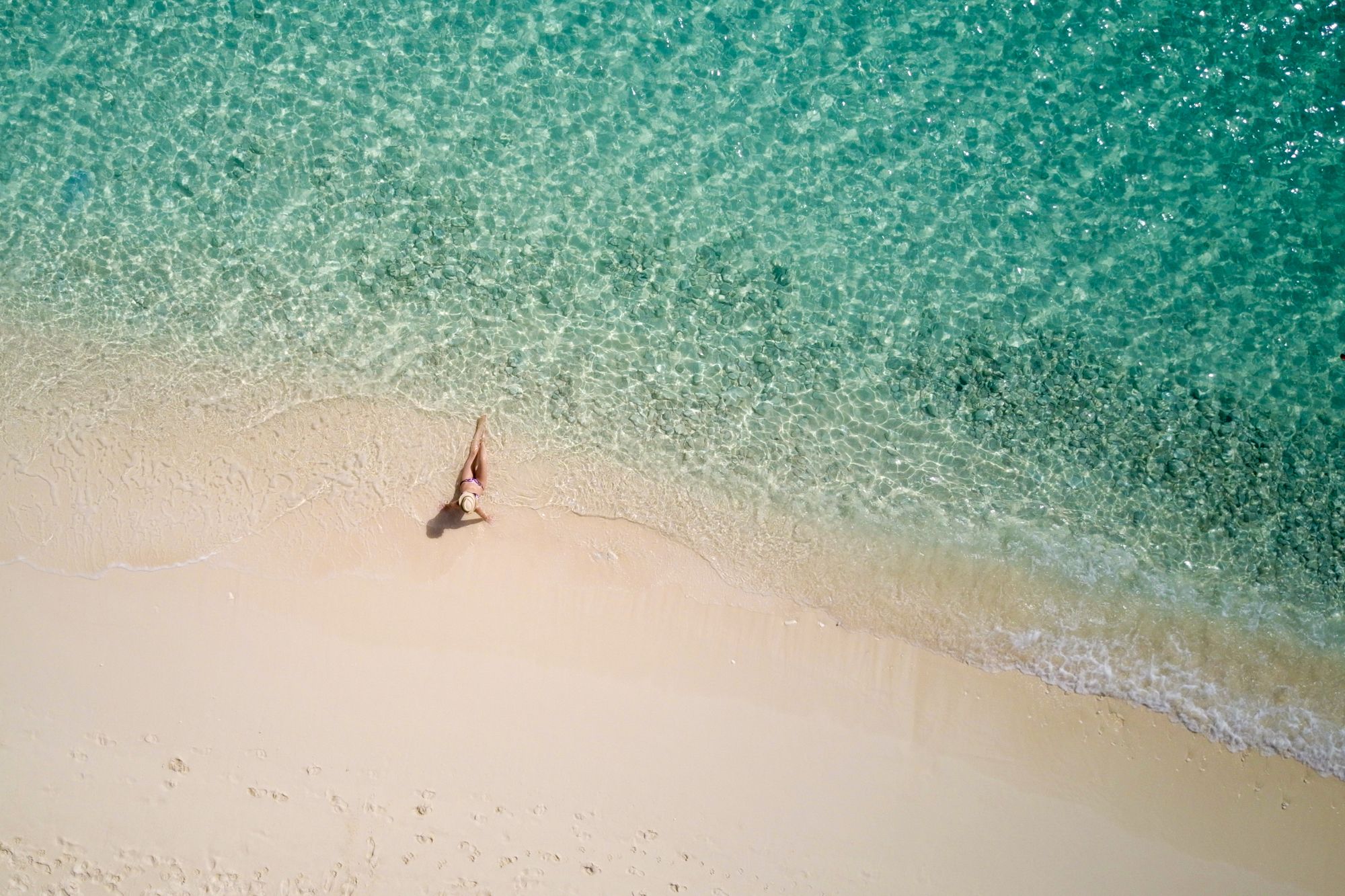woman on Seven Mile Beach